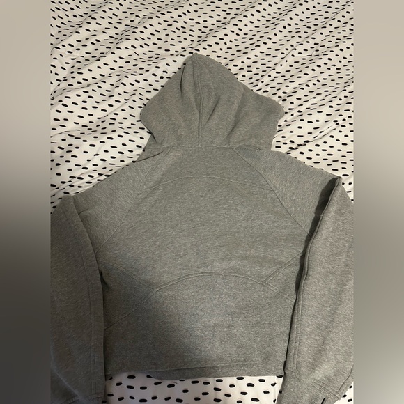 Lululemon Heathered Core Medium Grey Oversised Halfzip Hoodie - Picture 2 of 5